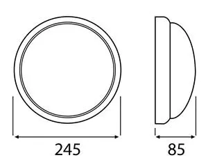 Stropné svietidlo KM 60013015 1x75W E27 230V IP44,PIR senzor